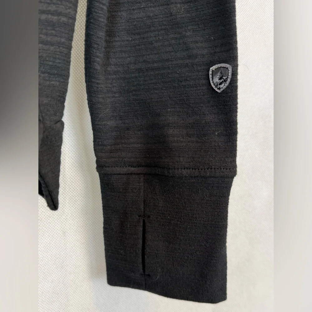 KÜHL Women's Accel 1/2 Zip lightweight performance black sweatshirt EUC - Picture 5 of 10
